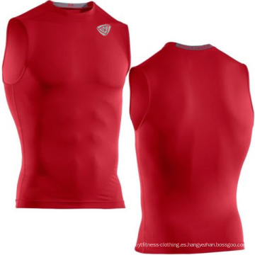 Fútbol Heatgear Sonic Red camiseta sin mangas de compresión (SRC66)